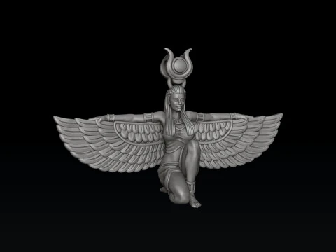 Ciondolo della dea egiziana Iside v9 Modello di stampa 3D Modello di stampa 3D