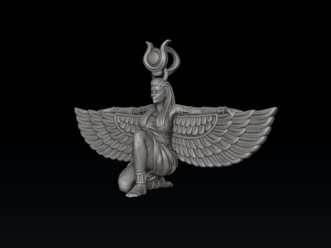 Ciondolo della dea egiziana Iside v9 Modello di stampa 3D Modello di stampa 3D