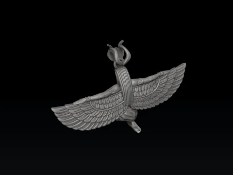 Ciondolo della dea egiziana Iside v9 Modello di stampa 3D Modello di stampa 3D