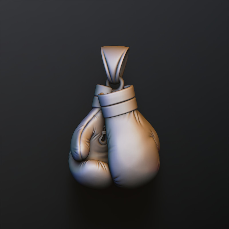Ciondolo per guantoni da boxe v2 Modello di stampa 3D Modello di stampa 3D .c4d .max .obj .3ds .fbx .stl .blend
