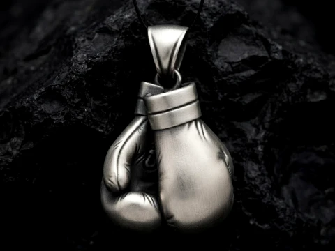 Boxing Gloves Pendant v2 3D print model 3D Print Model