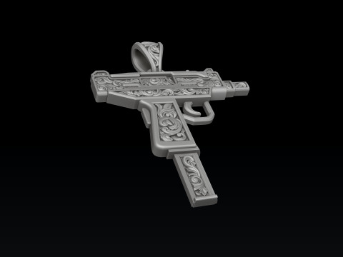 Pingente estilizado Gan v5 com ornamentos Modelo de impress&atilde;o 3D Modelo de Impressão 3D