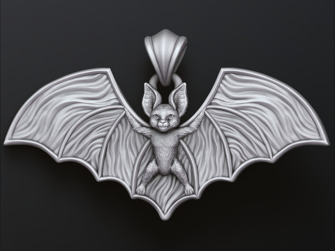 Fledermaus-Anh&auml;nger v2 3D-Druckmodell 3D Druckmodell