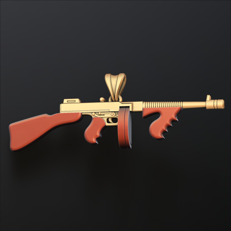 Modello di stampa 3D stilizzato Gan v6 pendente Modello di stampa 3D .c4d .max .obj .3ds .fbx .stl .blend