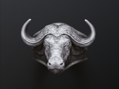 Modello di stampa 3D dell'anello di bufalo africano Modello di stampa 3D