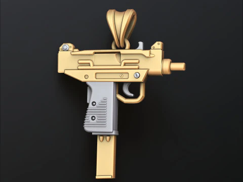 Modelo de impresi&oacute;n 3D del colgante Gan v5 estilizado Modelo de impresión 3D