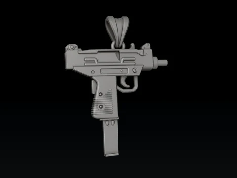 Modello di stampa 3D stilizzato Gan v5 pendente Modello di stampa 3D