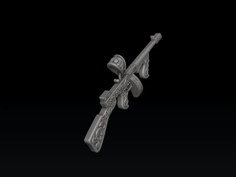 Stylized Gan v6 Pendant with Ornaments 3D print model 3D Print Model