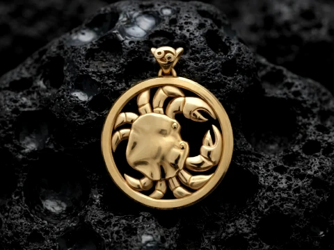 Zodiac Cancer Pendant Light 3D print model 3D Print Model