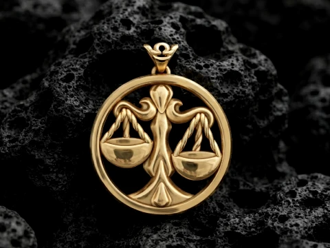 Zodiac Libra Pendant Light 3D print model 3D Print Model