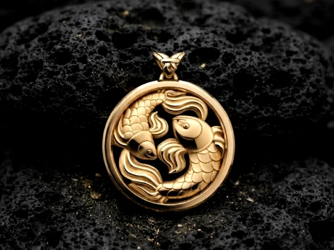 Zodiac Pisces Pendant Light 3D print model 3D Print Model
