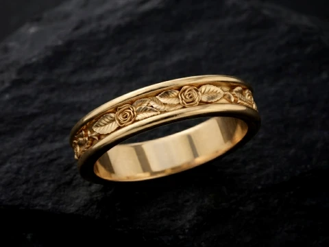 Rose Ring v3 3D print model 3D Print Model