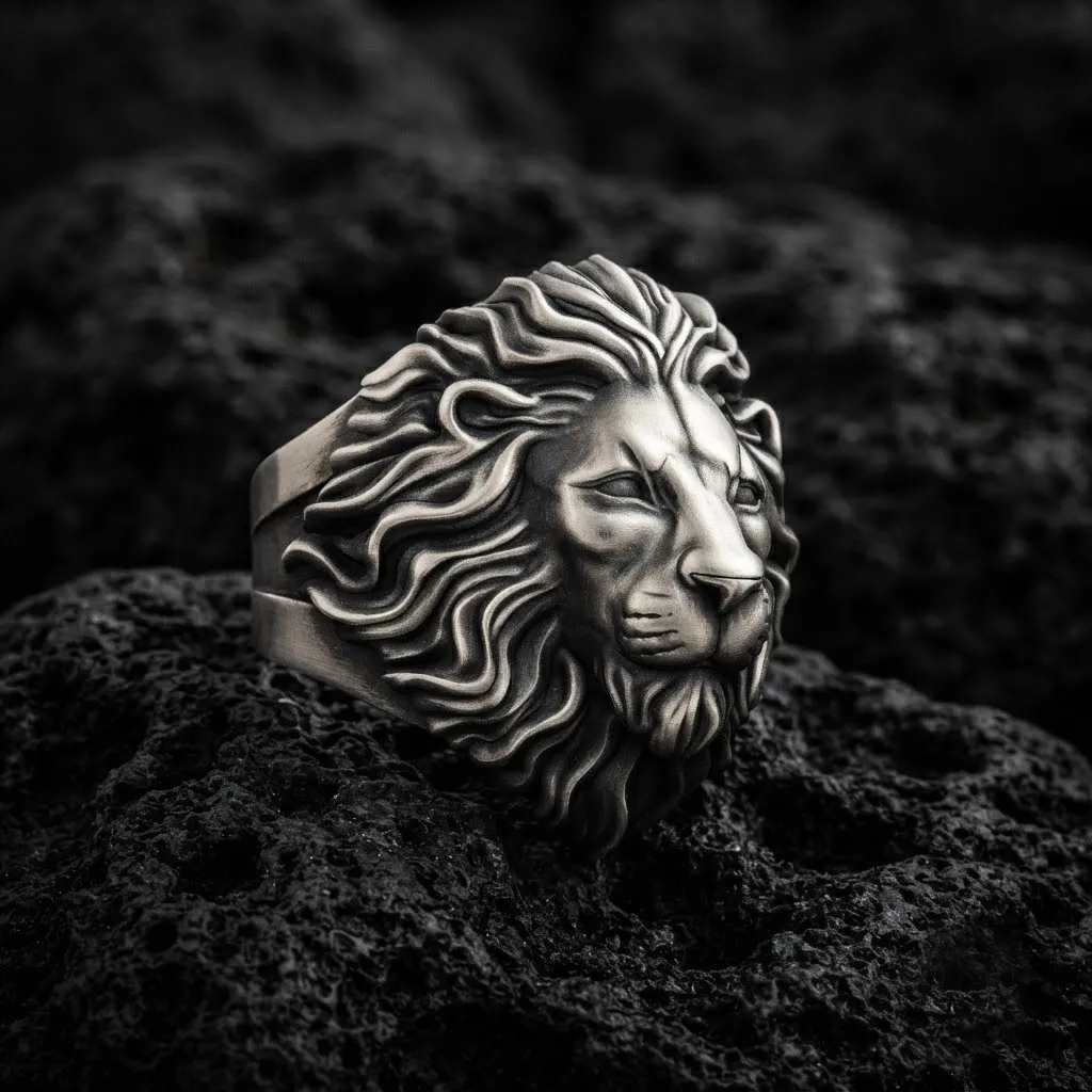 Classic Lion Ring 3D print model 3D Print Model .c4d .max .obj .3ds .fbx .stl .blend