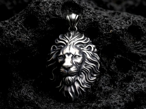 Classic Lion Pendant 3D print model 3D Print Model