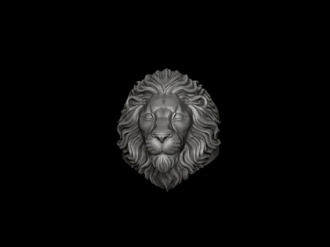Classic Lion Pendant Ring Pack 3D Print Model