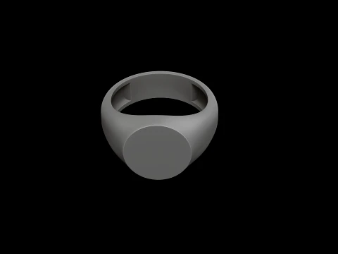쥬얼리 인장 반지 v1 S 사이즈 3D 프린트 모델 3D 프린트 모델