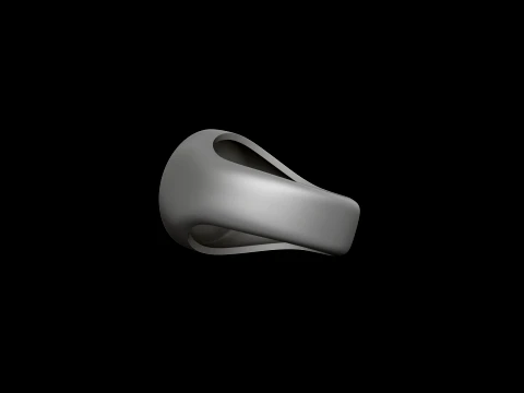 Jewelry Signet Ring v1 M Size 3D print model 3D Print Model