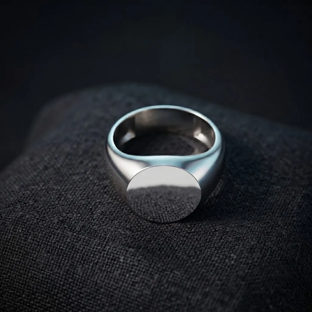 Jewelry Signet Ring v1 M Size 3D print model 3D Print Model .c4d .max .obj .3ds .fbx .stl .blend 