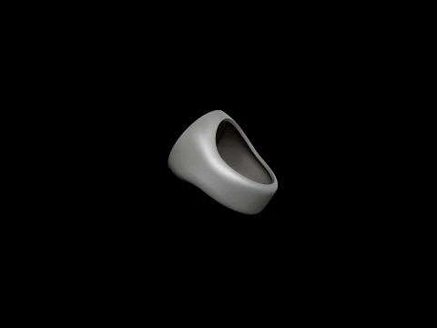 Jewelry Signet Ring v1 L Size 3D print model 3D Print Model