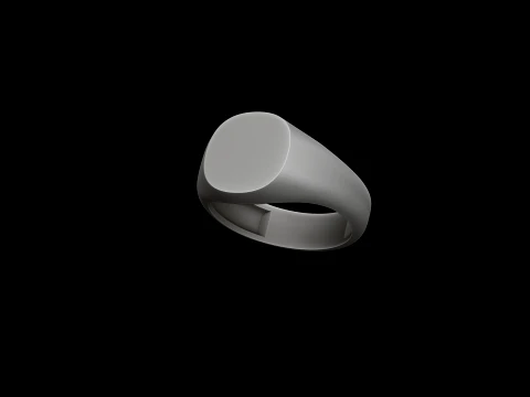 ジュエリー シグネット リング v2 S サイズ 3D プリント モデル 3Dプリントモデル