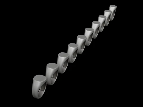 ジュエリー シグネット リング v2 S サイズ 3D プリント モデル 3Dプリントモデル