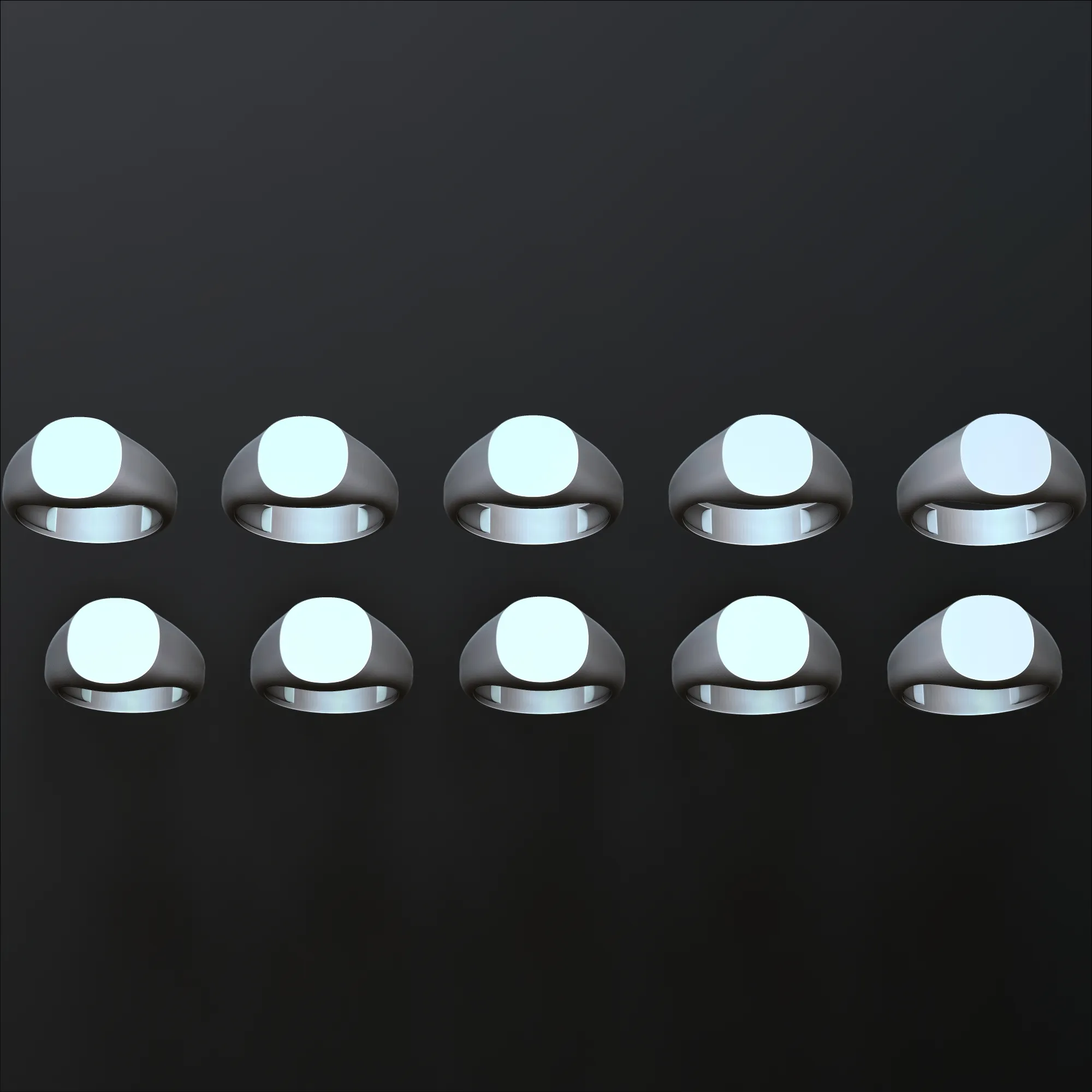 쥬얼리 인장 반지 v2 M 사이즈 3D 프린트 모델 3D 프린트 모델 .c4d .max .obj .3ds .fbx .stl .blend 