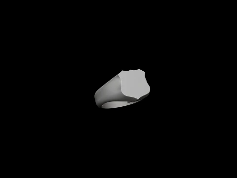 Anello con sigillo per gioielli v3 Modello di stampa 3D taglia S Modello di stampa 3D