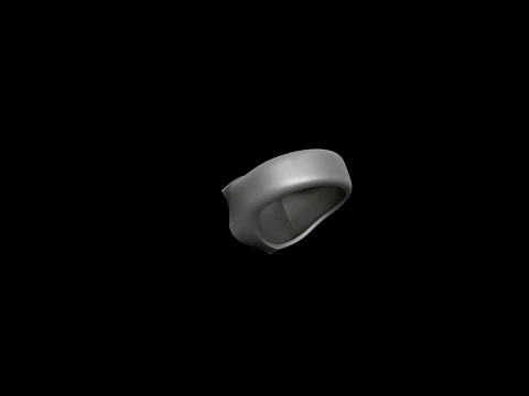 Jewelry Signet Ring v3 L Size 3D print model 3D Print Model