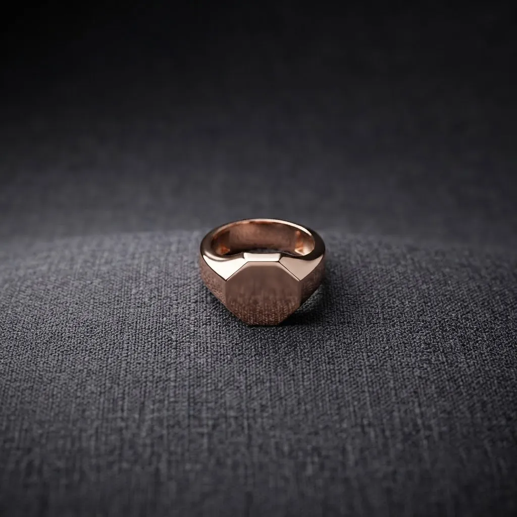 Jewelry Signet Ring v4 S Size 3D print model 3D Print Model .c4d .max .obj .3ds .fbx .stl .blend 