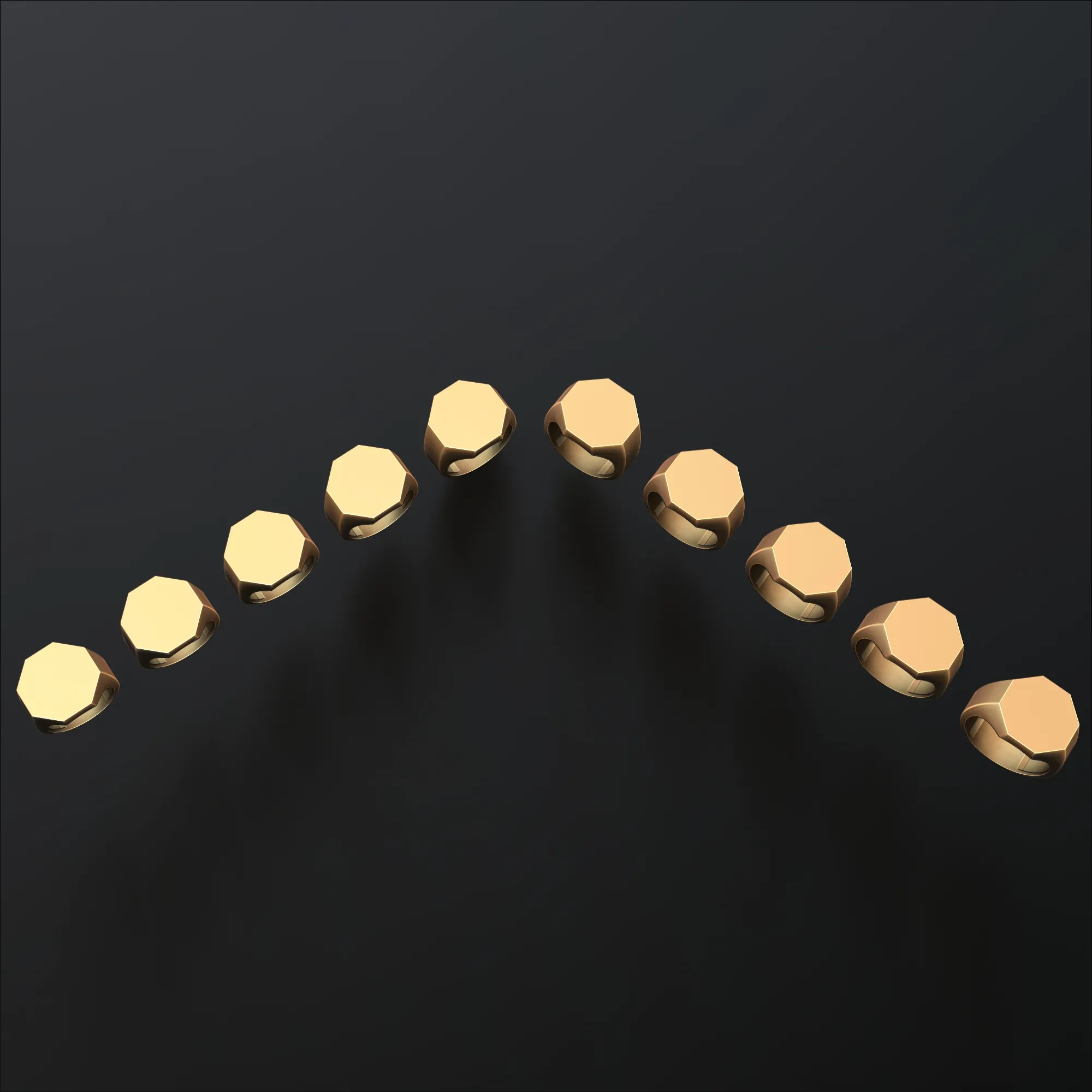 Jewelry Signet Ring v4 L Size 3D print model 3D Print Model .c4d .max .obj .3ds .fbx .stl .blend 