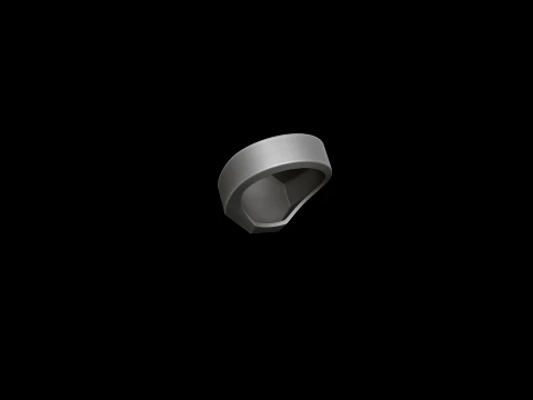 Jewelry Signet Ring v4 L Size 3D print model 3D Print Model