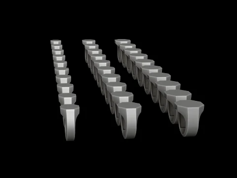Jewelry Signet Ring v4 S M L Sizes Pack 3D Print Model