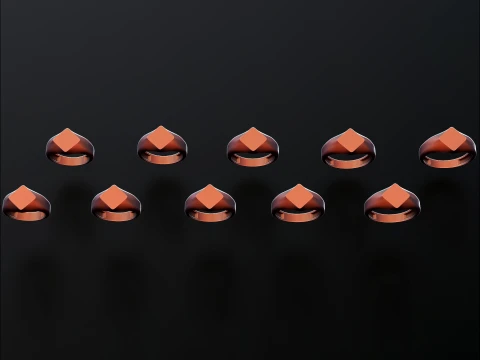 Sieraden Zegelring v5 S-formaat 3D-printmodel 3D printmodel