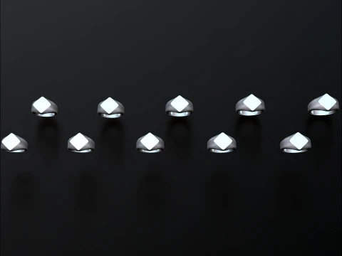 Sieraden Zegelring v5 M Maat 3D-printmodel 3D printmodel