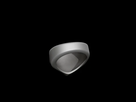Jewelry Signet Ring v5 L Size 3D print model 3D Print Model