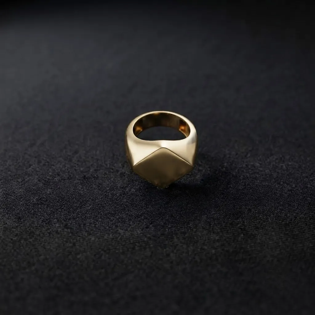 Jewelry Signet Ring v5 L Size 3D print model 3D Print Model .c4d .max .obj .3ds .fbx .stl .blend 