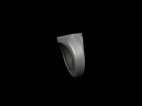 Jewelry Signet Ring v5 S M L Sizes Pack 3D Print Model