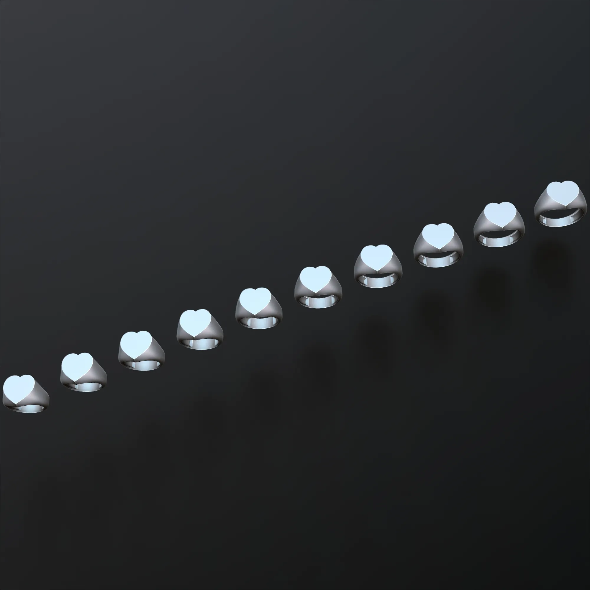 쥬얼리 인장 반지 v6 M 사이즈 3D 프린트 모델 3D 프린트 모델 .c4d .max .obj .3ds .fbx .stl .blend