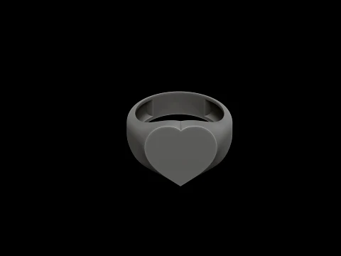 쥬얼리 인장 반지 v6 M 사이즈 3D 프린트 모델 3D 프린트 모델
