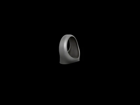 Jewelry Signet Ring v6 L Size 3D print model 3D Print Model