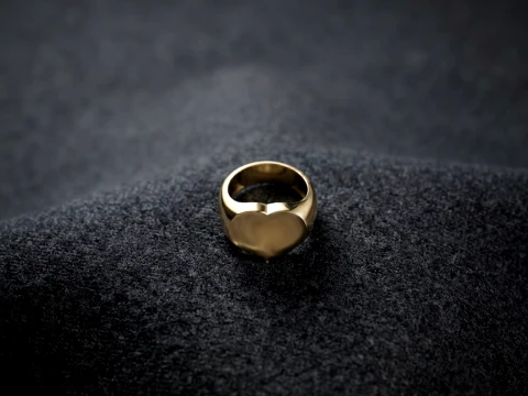 Jewelry Signet Ring v6 L Size 3D print model 3D Print Model