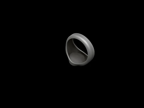 Anello con sigillo per gioielli v7 Modello di stampa 3D taglia M Modello di stampa 3D