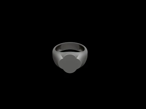 Anello con sigillo per gioielli v7 Modello di stampa 3D taglia M Modello di stampa 3D