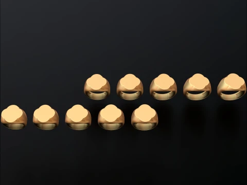 Takı M&uuml;h&uuml;r Y&uuml;z&uuml;k v7 L Boyut 3D baskı modeli 3D Baskı Modeli