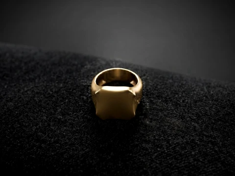 Jewelry Signet Ring v8 L Size 3D print model 3D Print Model