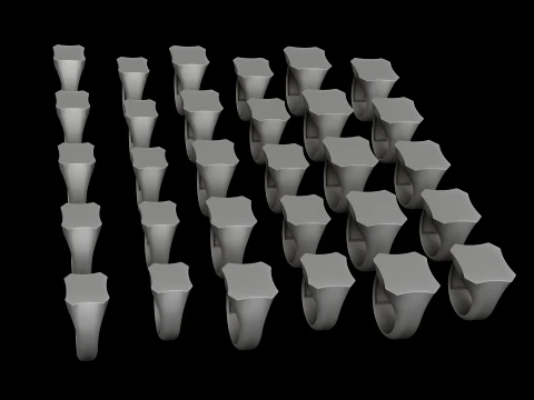 Jewelry Signet Ring v8 S M L Sizes Pack 3D Print Model