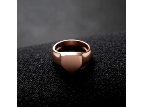 Jewelry Signet Ring v9 S Size 3D print model 3D Print Model