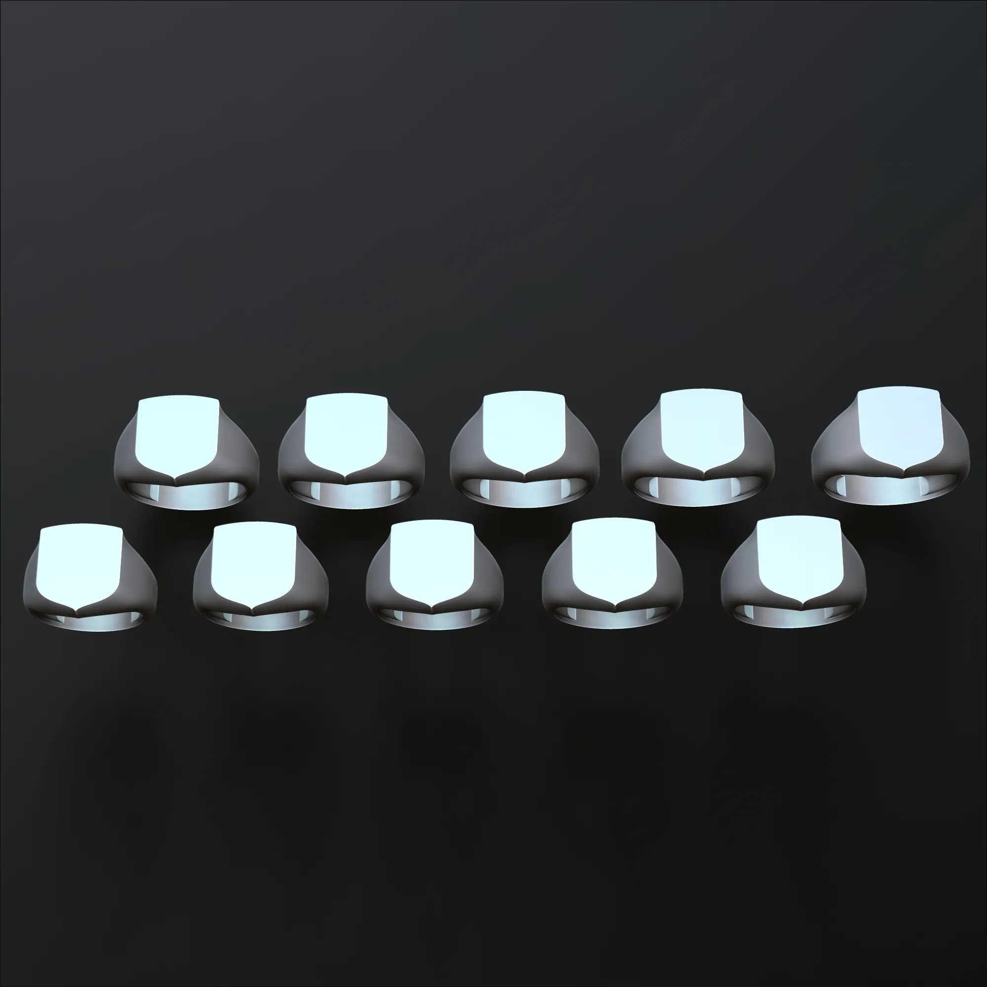Jewelry Signet Ring v10 M Size 3D print model 3D Print Model .c4d .max .obj .3ds .fbx .stl .blend 
