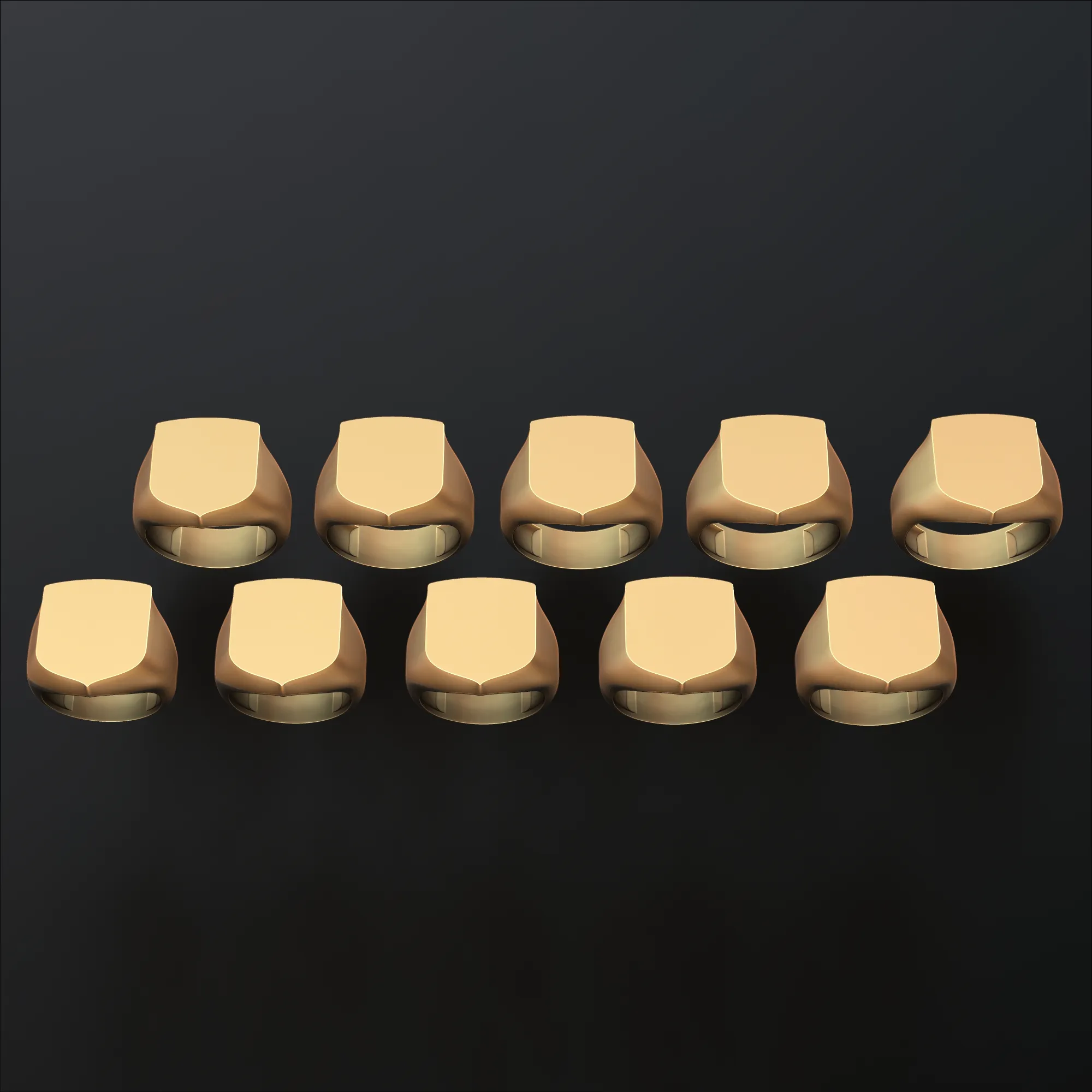 Jewelry Signet Ring v10 L Size 3D print model 3D Print Model .c4d .max .obj .3ds .fbx .stl .blend 