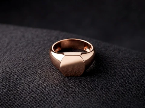 Jewelry Signet Ring v11 S Size 3D print model 3D Print Model